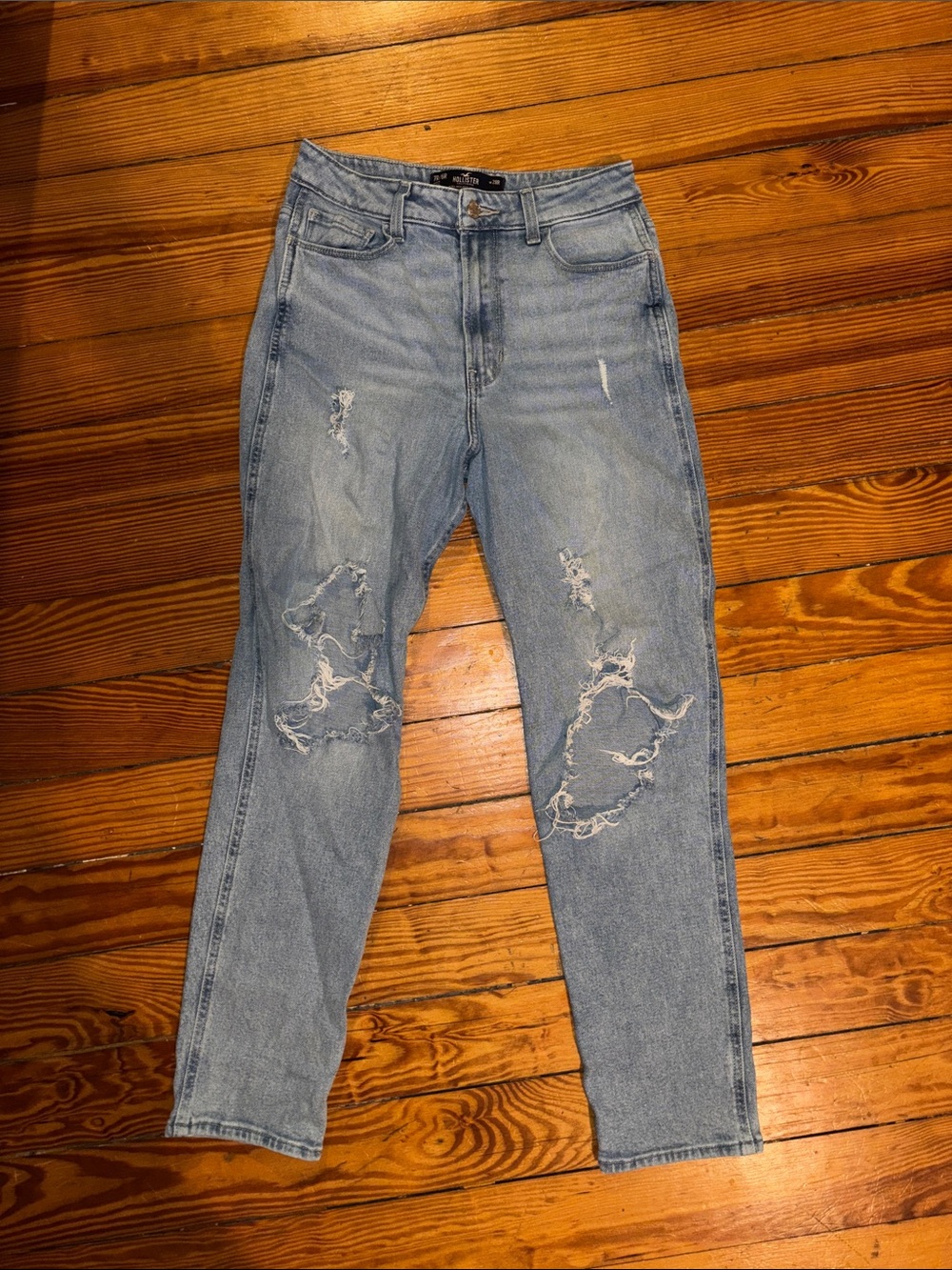 Light Blue Distressed Women’s Jeans - Hollister
